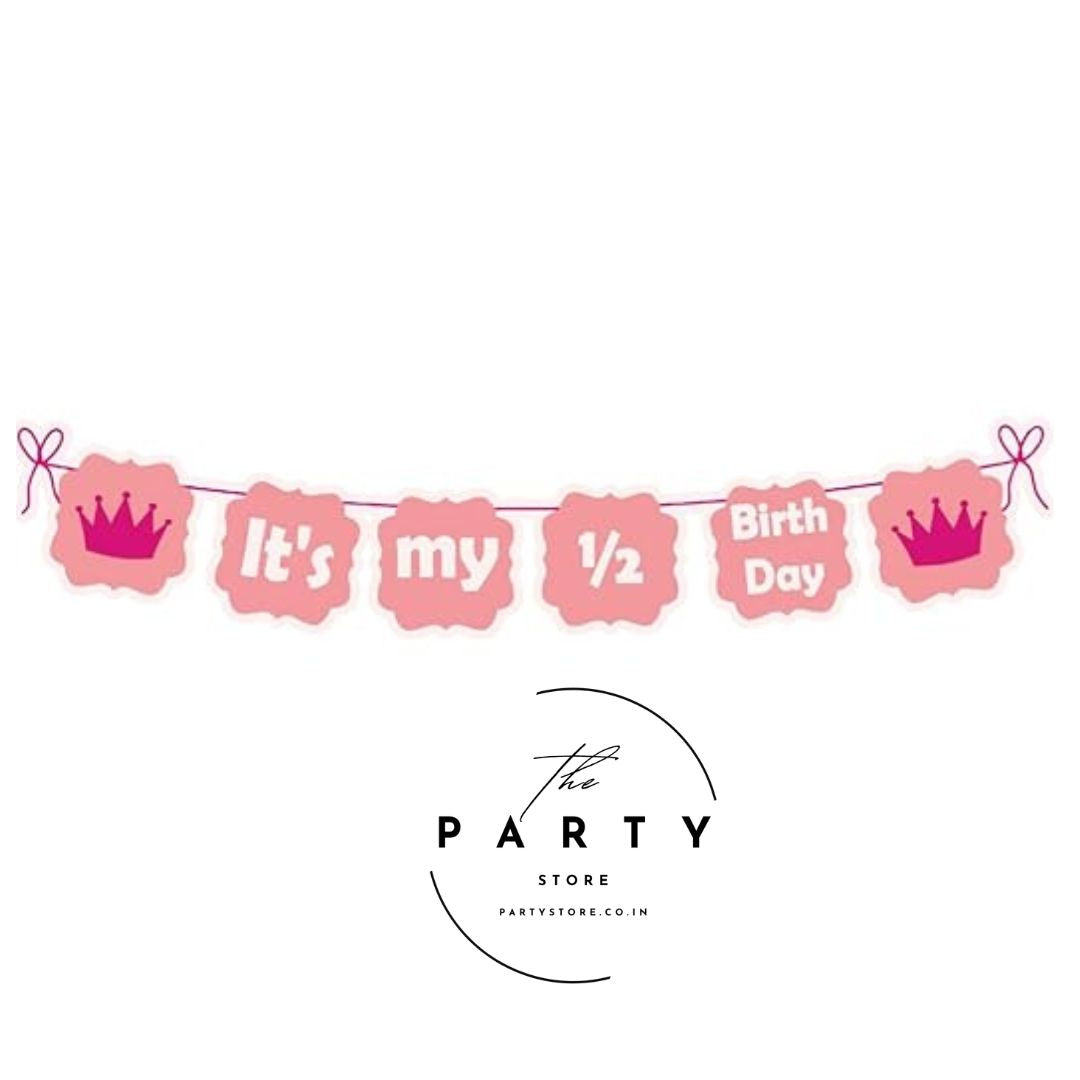 Half Birthday Banner for 6 month Birthday