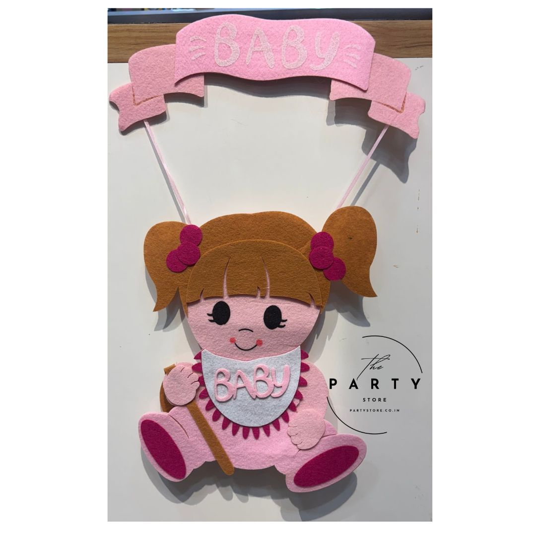 Welcome Baby Girl Door/Wall Hanging