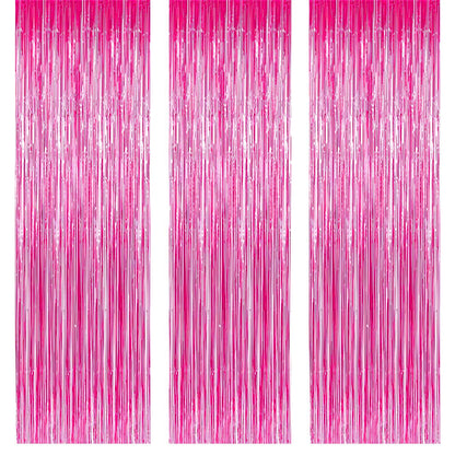 Foil Curtain for Decoration, Backdrop for Decoration, Party Curtains for Decoration, Fancy Curtains for Decoration - Set of 2Pcs - The Party Store