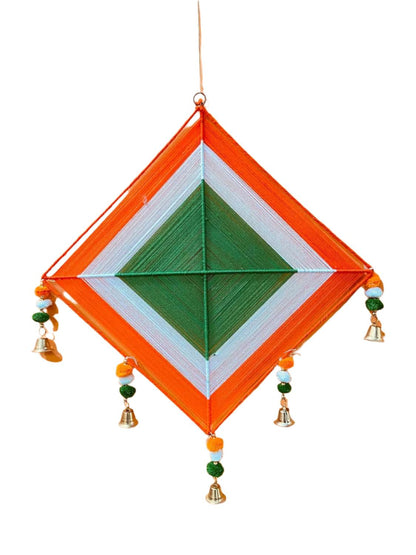 Handmade Tri-Color Wall Hanging Kite - The Party Store