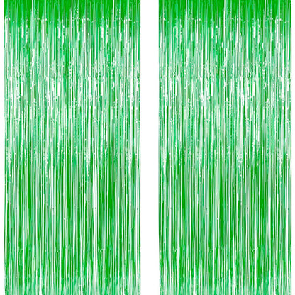 Foil Curtain for Decoration, Backdrop for Decoration, Party Curtains for Decoration, Fancy Curtains for Decoration - Set of 2Pcs - The Party Store