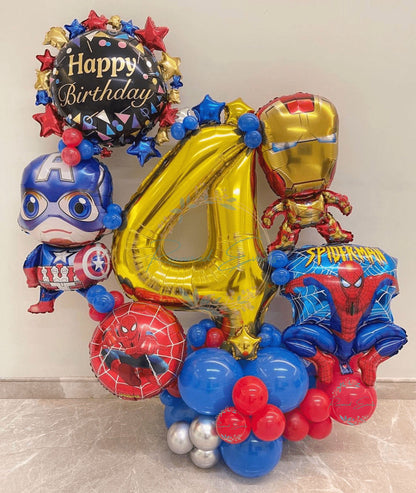 Avengers Theme Balloon Bouquet for Kids Birthday | The Party Store