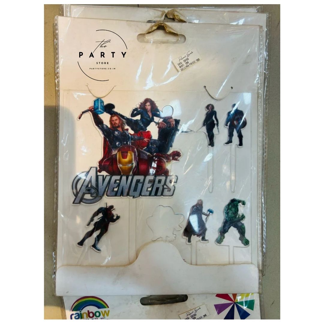 Avengers Theme Cake topper