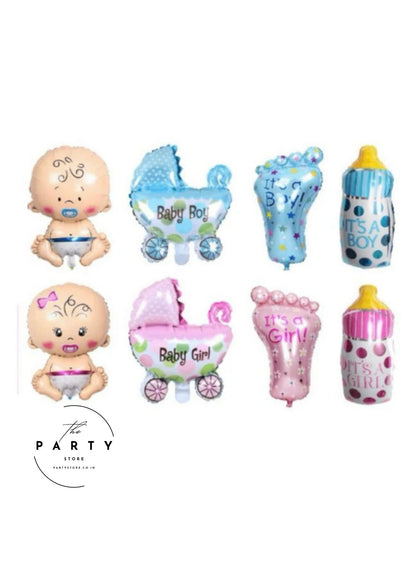 Baby Shower Combo Decoration Foil Balloon (Pack of 8Pcs)