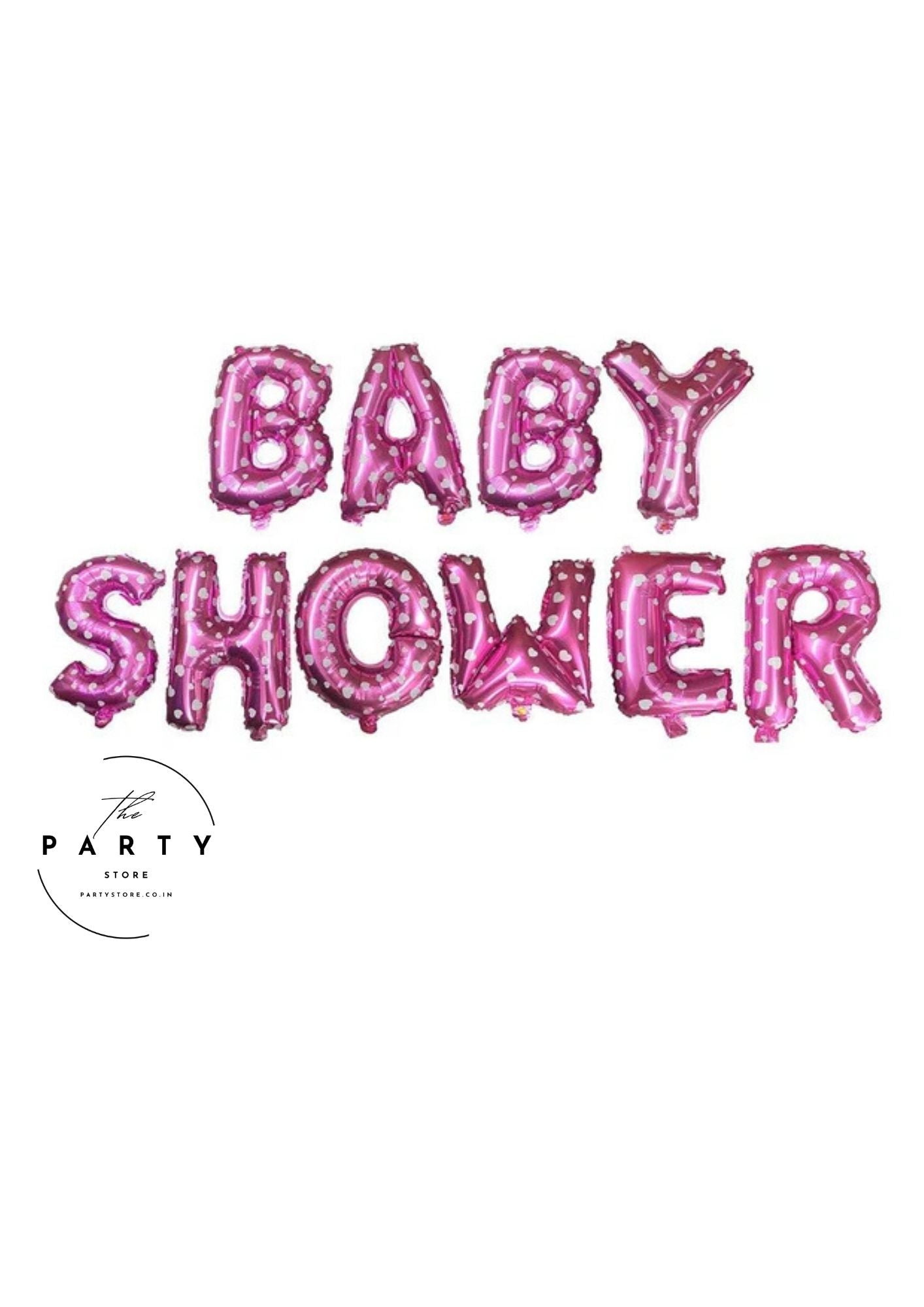 Baby Shower Foil Balloon Pack of 10 Letters
