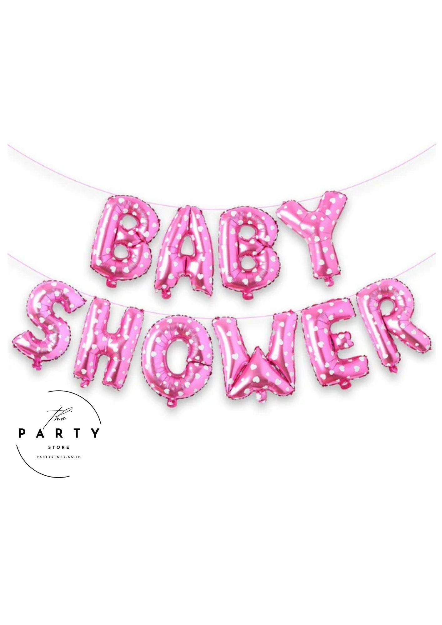 Baby Shower Foil Balloon Pack of 10 Letters