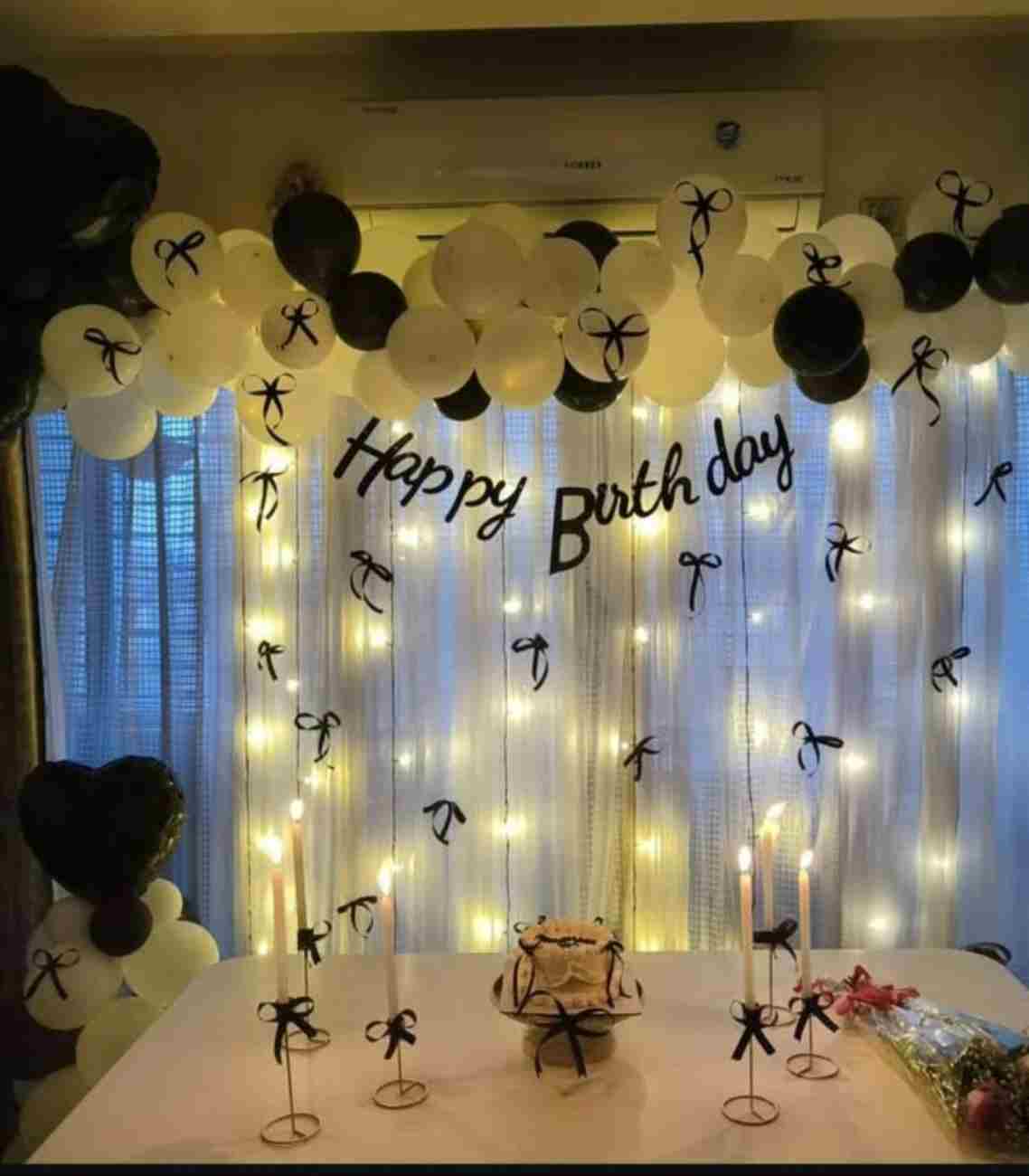 Black &amp; White Birthday Decoration with Balloons | The Party Store