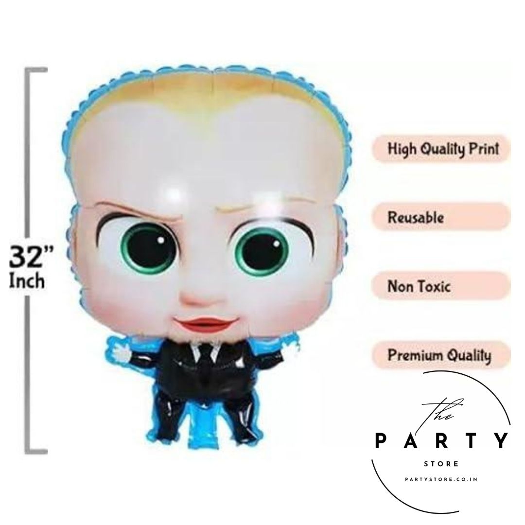 Boss Baby Theme Kids Party Foil Balloon (Pack of 5Pcs)