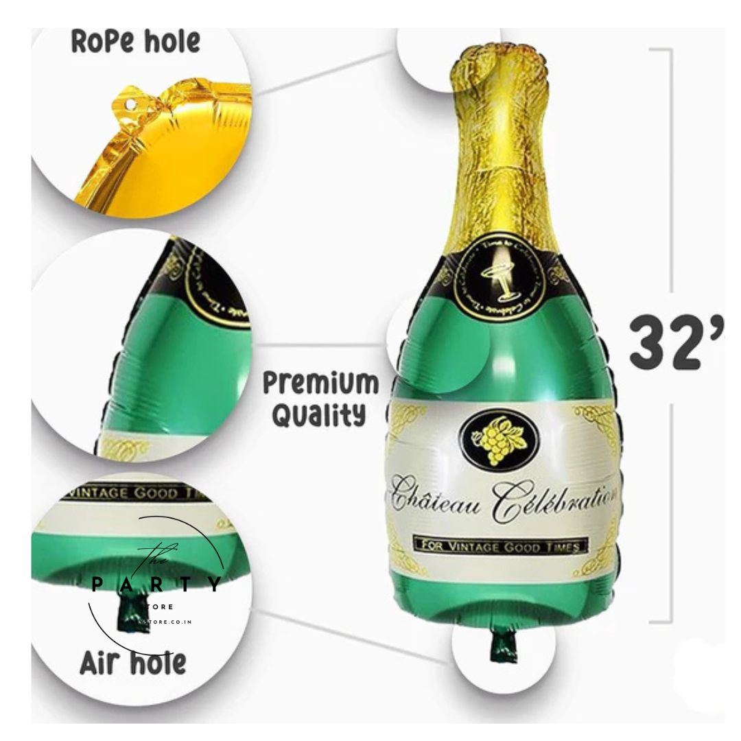Cocktail Theme Foil Balloon for Bachelor Party Decoration