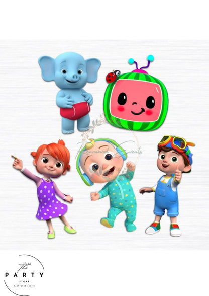 Cocomelon Theme Party Cutouts