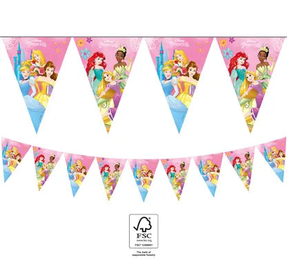 Disney Princess Paper Triangle Flag Banner