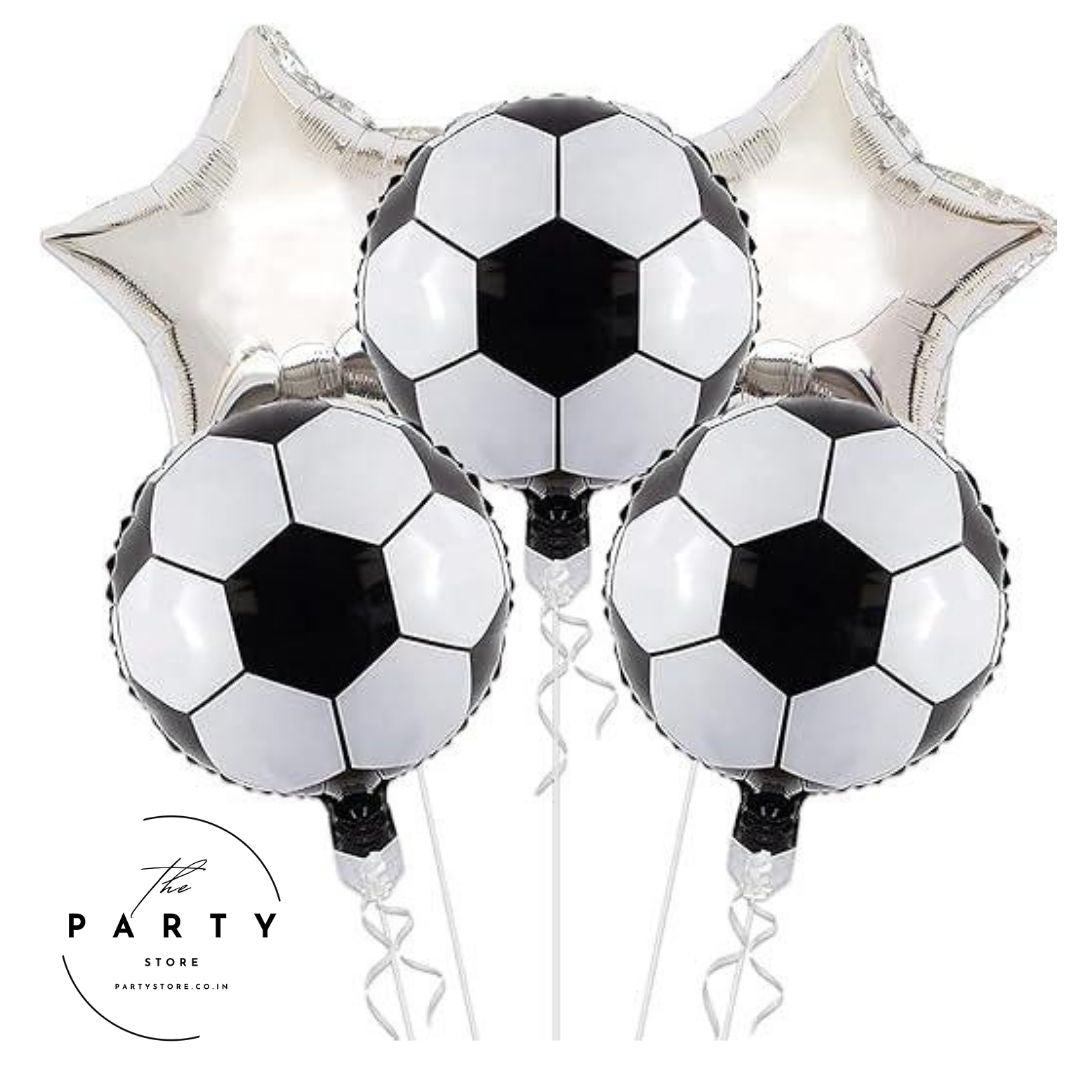 Football Theme Foil Balloons (Pack of 5Pcs)