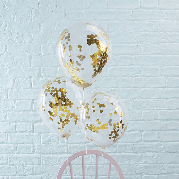 Confetti Helium Balloons Online | Transparent Floating Balloons | The Party Store