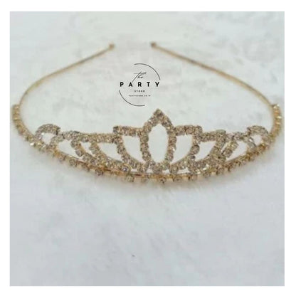 Golden Crystal Tiara Crown