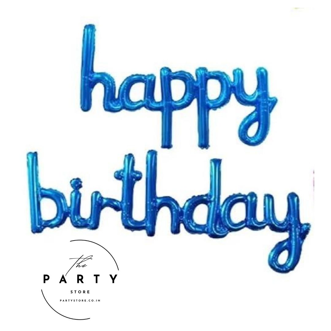 Happy Birthday Cursive Foil Balloon
