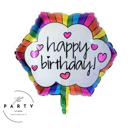 Happy Birthday Theme Foil Balloon for Birthday Decorations (Pack of 1Pcs)