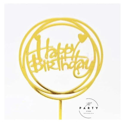 Happy Birthday Cake Toppers Acrylic Cake Topper