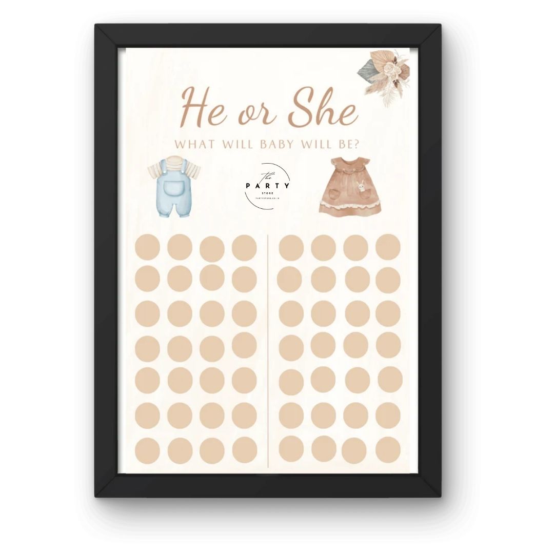 Place Your Bets Baby Born Date - Baby Shower Game