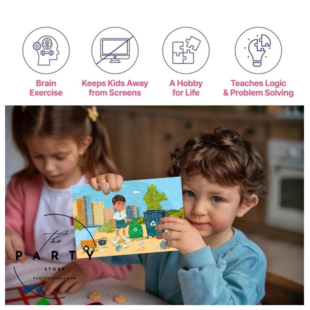 Hobbies Theme Jigsaw Puzzles for Kids Age 4+ Years | Home Repairs &amp; Volunteering | 36 Pcs Each | Includes Activity Sheets  | Unique Gift - Set of 2