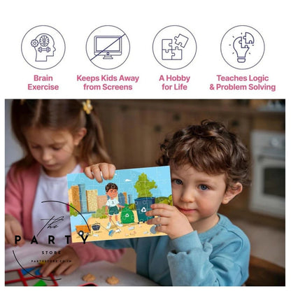 Hobbies Theme Jigsaw Puzzles for Kids Age 4+ Years | Home Repairs &amp; Volunteering | 36 Pcs Each | Includes Activity Sheets  | Unique Gift - Set of 2
