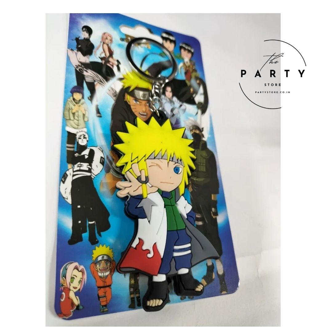 Hokage Cartoon Character Rubber Keychain