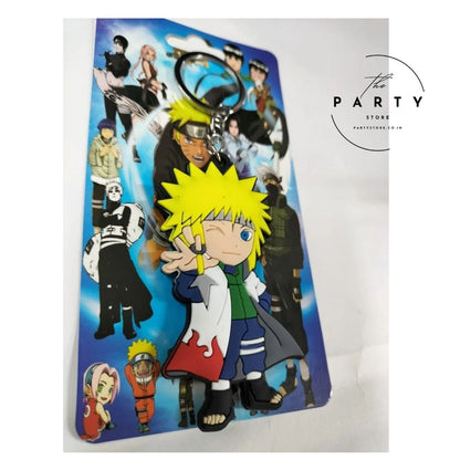 Hokage Cartoon Character Rubber Keychain