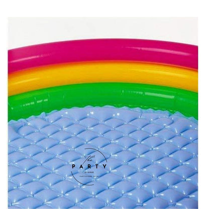 Inflatable Water Pool PVC Non-Slip Foldable Baby Bathtub 3 Rings Swimming Pool