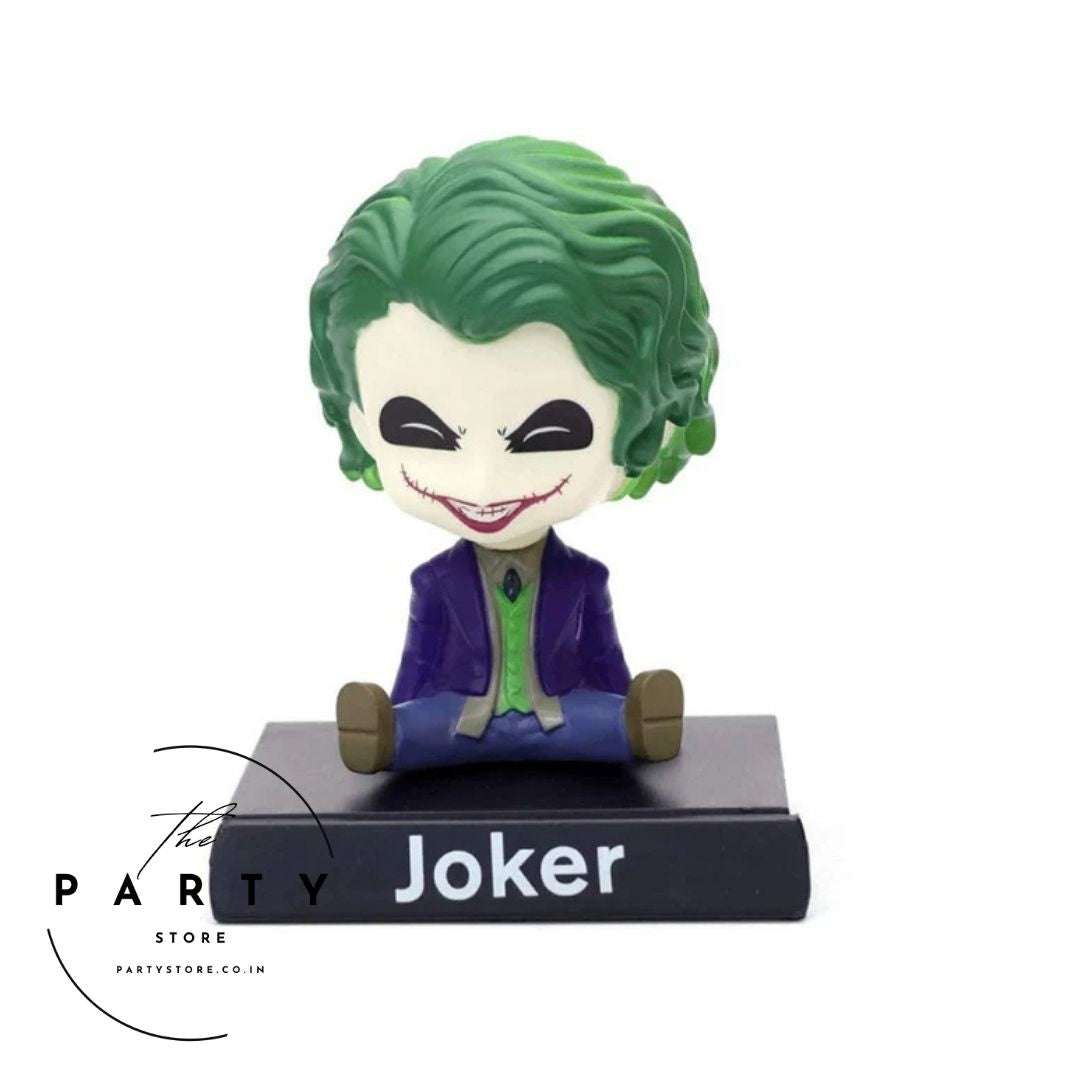 Joker Action Figure Limited Edition Bobblehead for Car Desk with Mobile Holder