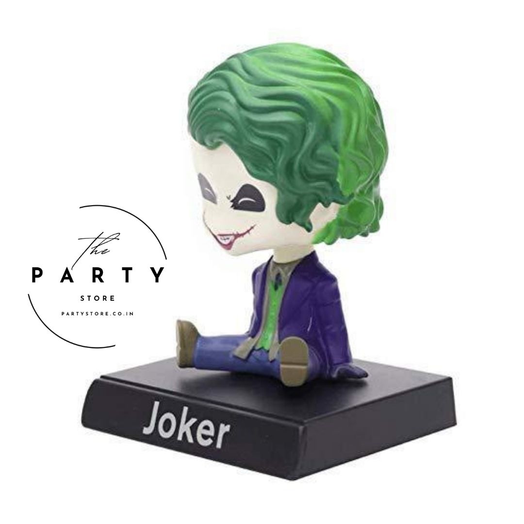 Joker Action Figure Limited Edition Bobblehead for Car Desk with Mobile Holder