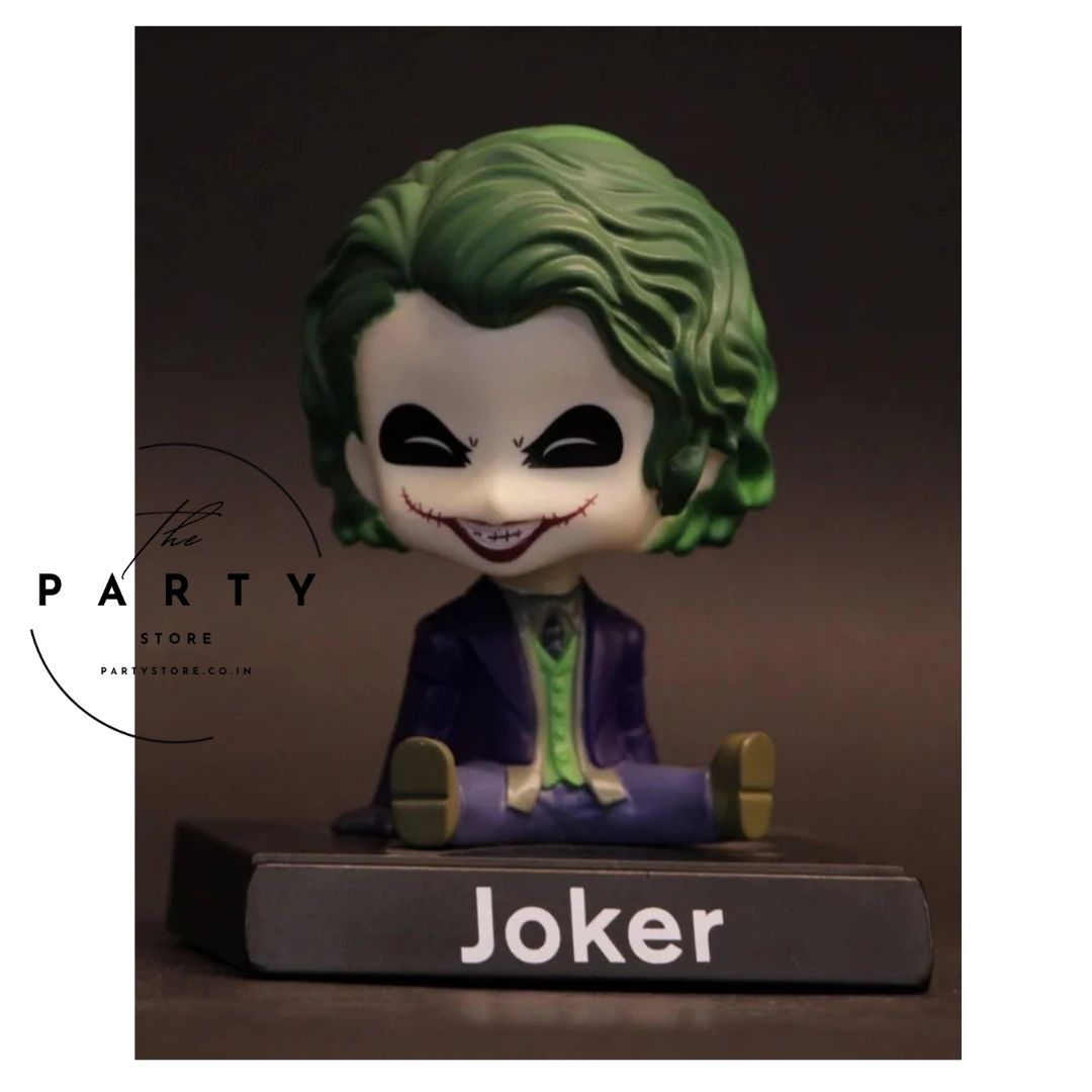 Joker Action Figure Limited Edition Bobblehead for Car Desk with Mobile Holder