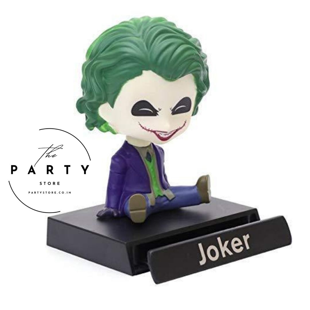Joker Action Figure Limited Edition Bobblehead for Car Desk with Mobile Holder