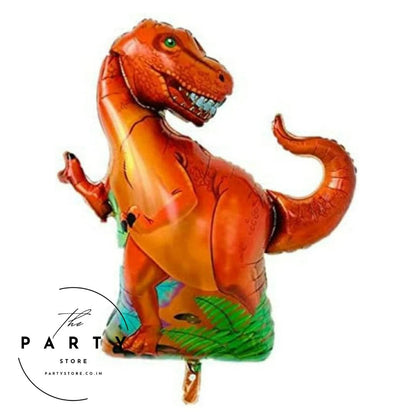 Jungle Theme Dinosaur Foil Balloons for Birthday Decoration - Pack of 5 Pcs