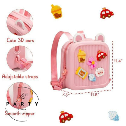 Kids Backpack – Lightweight and Durable School Bag with Adjustable Straps and Customizable Badges