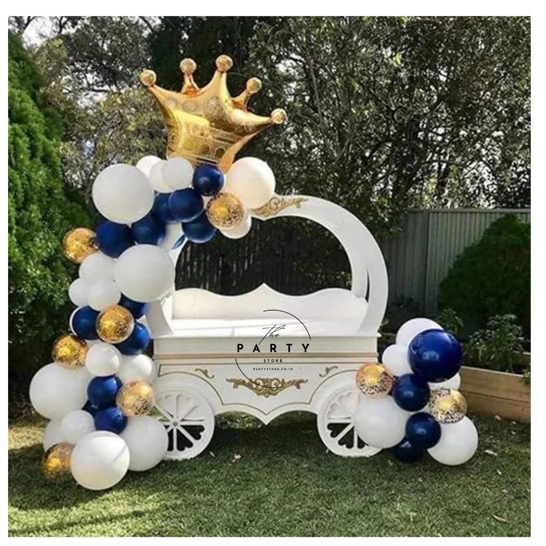 King Crown Shape Foil Balloon for Birthday Decoration (Pack of 1Pc)