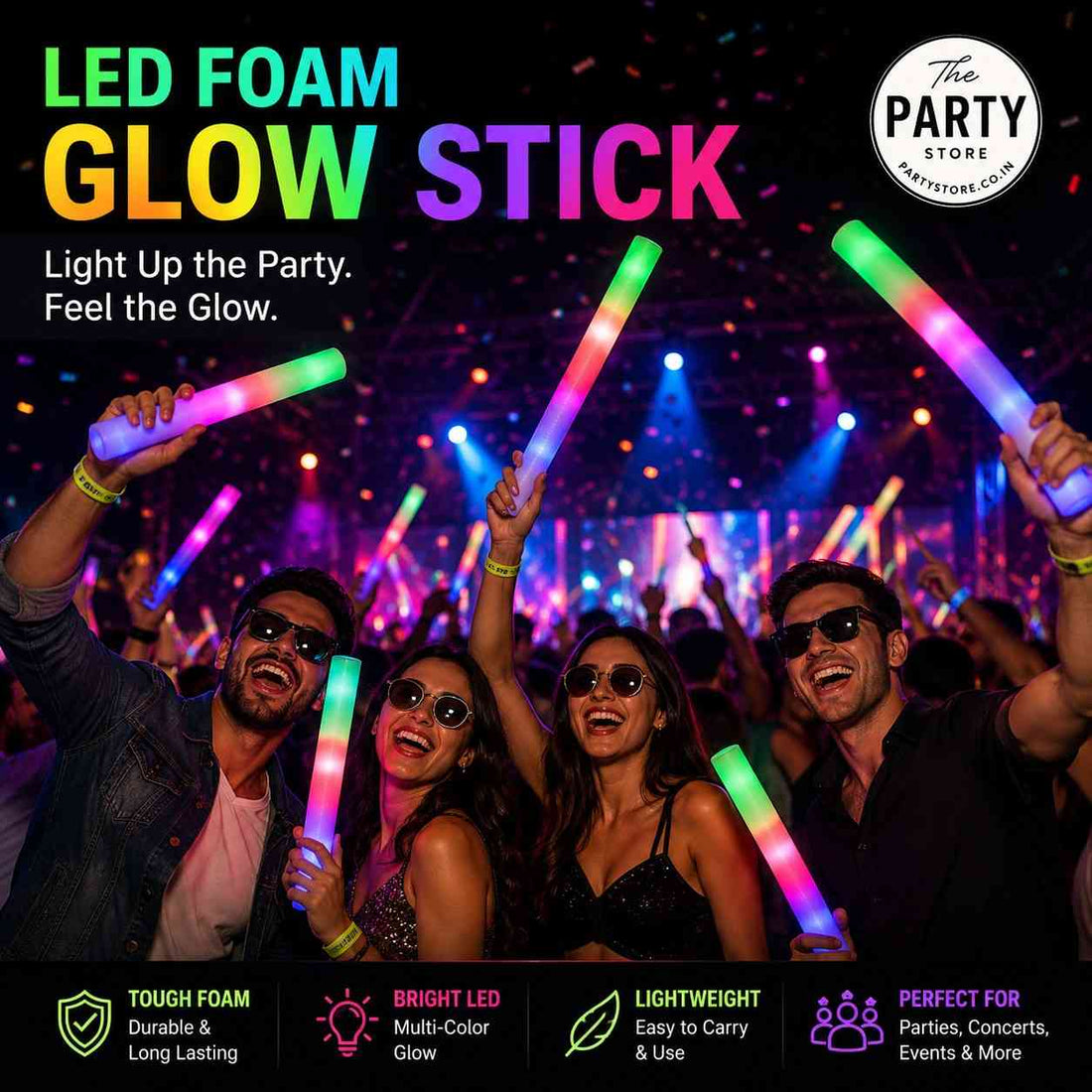 LED Foam Glow Stick | Concert, Party &amp; Event Light Stick Online