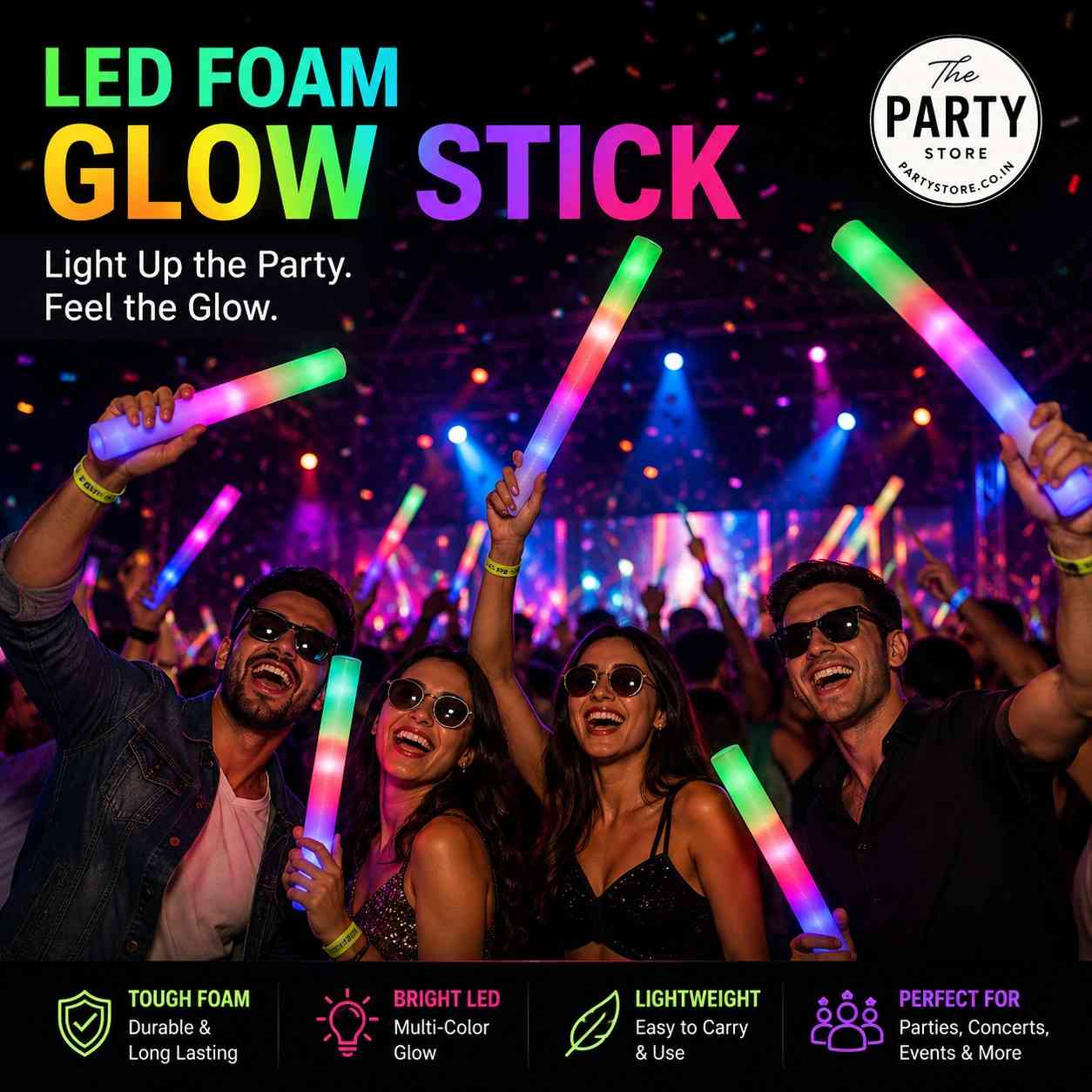 LED Foam Glow Stick | Concert, Party &amp; Event Light Stick Online