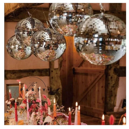 Disco Ball Mirror Ball (Multiple Sizes) for Bollywood Theme Party