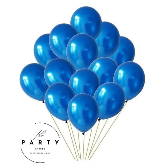 Marble Print Rainbow Metallic Party Balloons (10 Pcs)