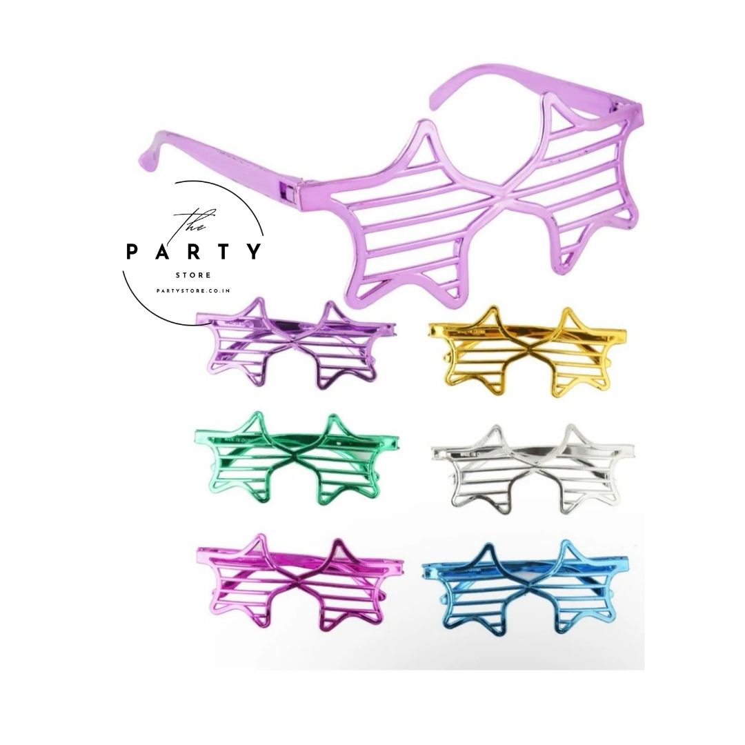 Metallic Star Shape Goggles for Party Props