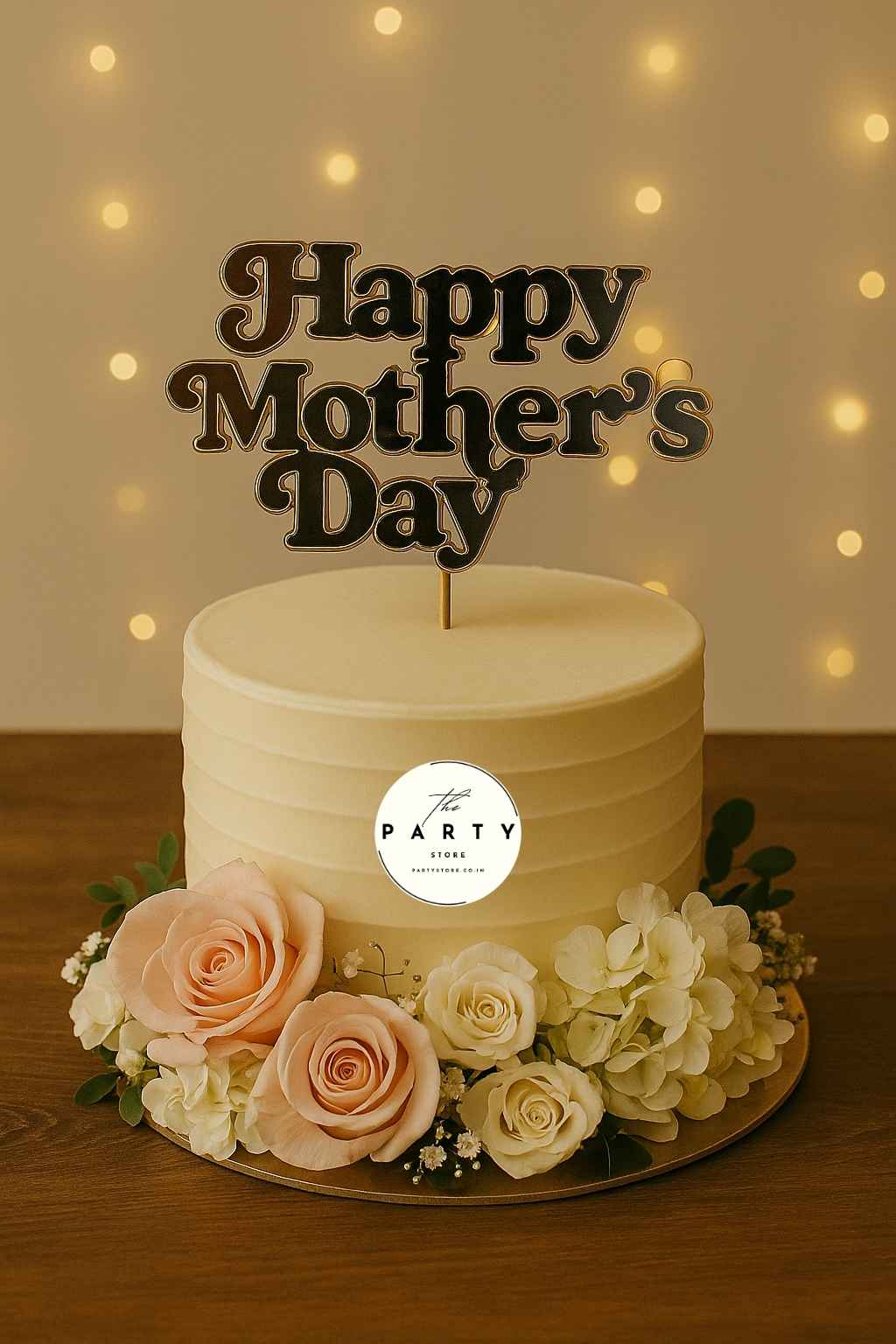 Elegant Cake Topper for Mother's Day celebration