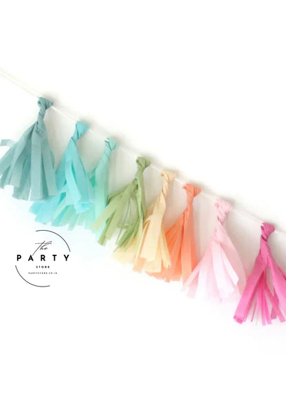 Pastel Tassel Garland for Baby Shower, parties, weddings, or home decor
