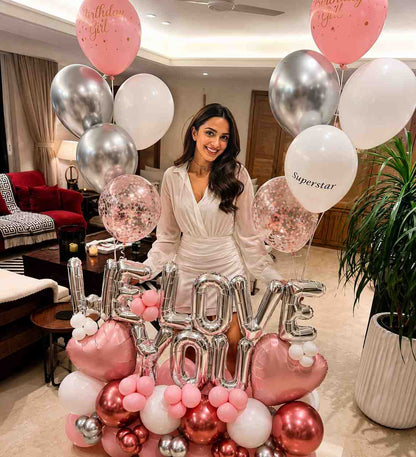 Helium Balloon Bouquet for Birthday – Starry Party Surprise Decor