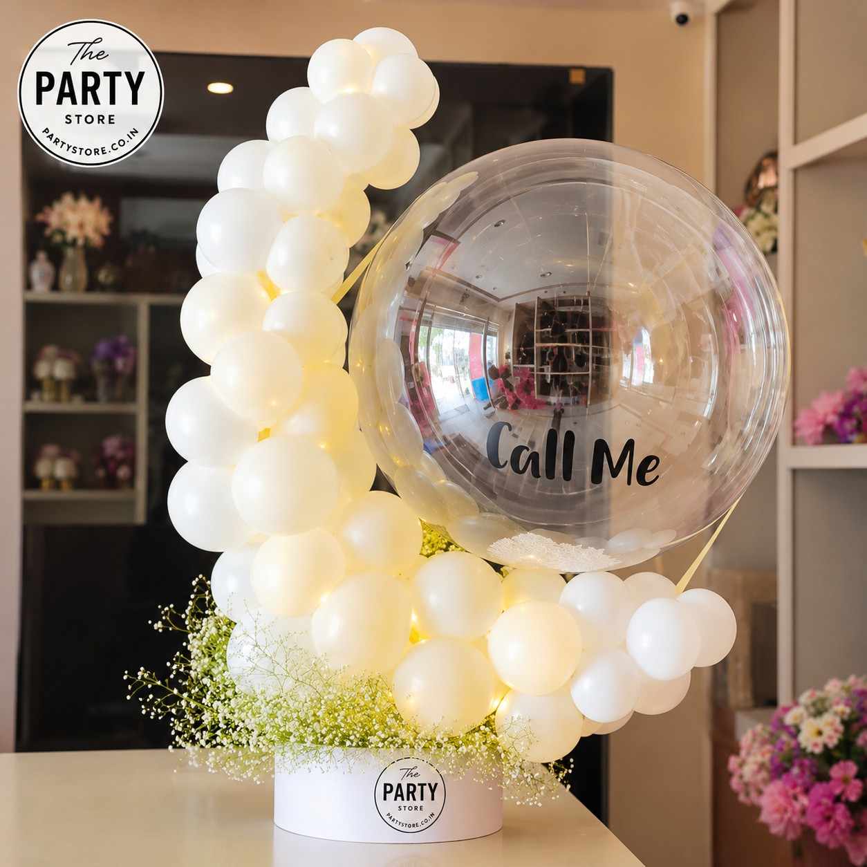 Personalized Naming Ceremony Balloon Bouquet with Name | The Party Store