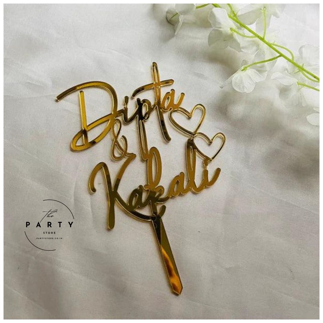 Personalized cake topper for Couples