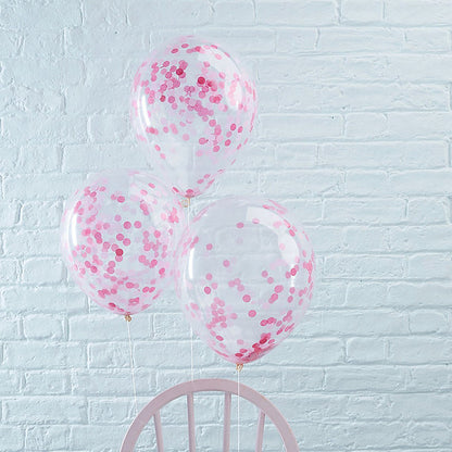 Confetti Helium Balloons Online | Transparent Floating Balloons | The Party Store
