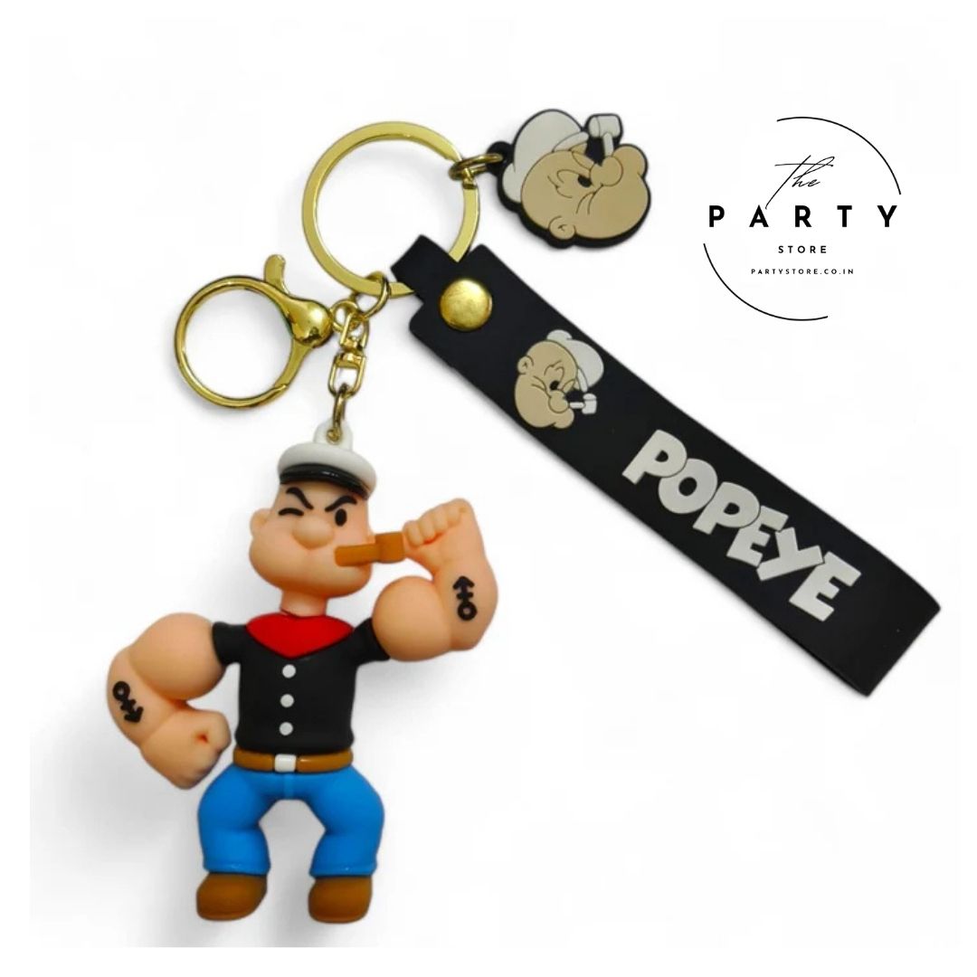 Popeye 3D Silicon Keychain