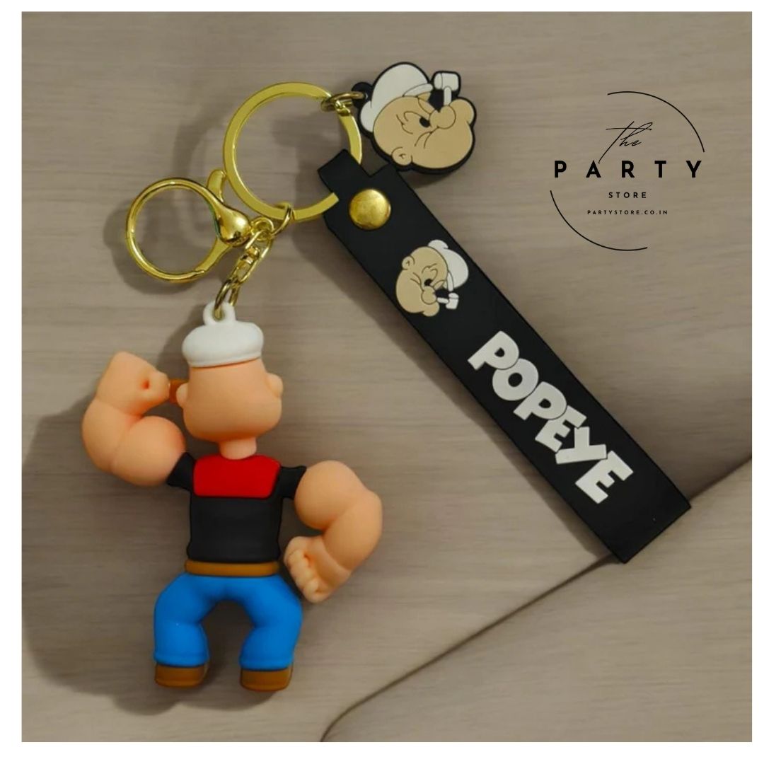 Popeye 3D Silicon Keychain