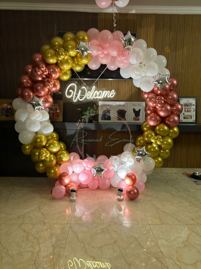 Balloon Ring Decoration for Baby Welcome