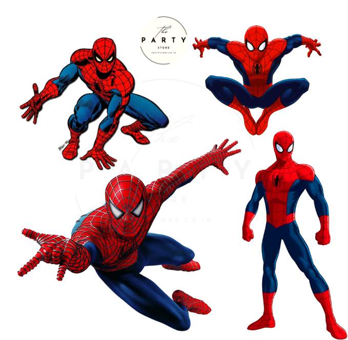 Spiderman theme kids party Cutouts