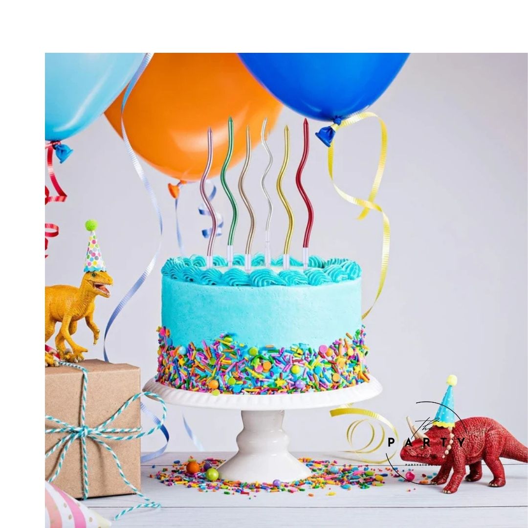 Spiral Twisted Candle with Holder for Cake